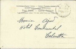 India 1/2d-EdwVII LUCKNOW 28/DE/07 postcard view "Bailey Guard ...