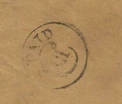 Stampless -FANCY CANCEL PAID III- WATER TOWN(Jefferson County)NEW YORK