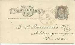 US Postal Card Sc#UX7(damaged teeth)PRIVATE PRINTED "LAS CRUCES ...