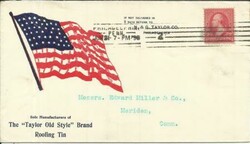 US -SPANISH AMERICAN WAR PATRIOTIC,Flag-TAYLOR OLD STYLE-ROOFING TIN ...