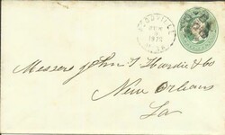 WOODVILLE(Wilkinson County)MISSISSIPPI, GEOMETRIC FANCY Cancel, ...
