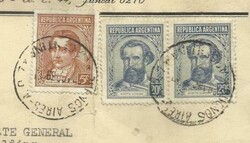 Argentina Sc#424,#438(x2)BUENOS AIRES 29/AGO/39 "YUGOSLAV LEGATION" ...