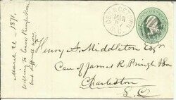 US -LEAF FANCY CANCEL- GEORGETOWN(Georgetown County)SOUTH CAROLINA ...