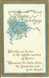 D.P.O.-SOLDIER(Camas County)IDAHO APR/13/1911 EASTER GREETING CARD to ...