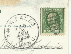 TWIN FALLS(Twin Falls County)IDAHO FEB/13/1909 postcard view "Cave ...