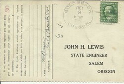 GOLD BEACH(Curry County)OREGON OCT/8/1912 postcard Survey "State ...