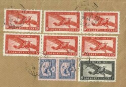 Indo-China Sc#C17-Hi VALUE(x6)#158A(x2)#C14 SAIGON 18/5/1948 ...
