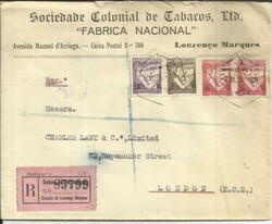 Mozambique Sc#266,#252,#263(x2) LOURENCO MARQUES 7/11/36 ...