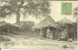 Senegambia and Niger Sc#4(single frank) KAYES 14/FEBV/06 postcard ...