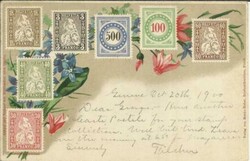 Switzerland Sc#99(single frank) Illustrated STAMPS(Menke Huber) ...