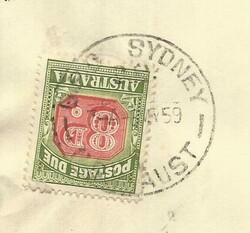 Australia POSTAGE DUE SG#D138-BROKEN "D" VARIETY(D in Value) SYDNEY ...