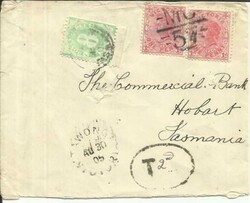 Australia POSTAGE DUE SG#7(SCARCE) HOBART TASMANIA S(/4/05 ...
