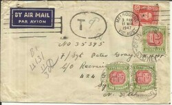 Australia POSTAGE DUE SG#D120,#D123(pair) DELIVERY ROOM SYDNEY ...