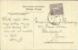 Ponta Delgada Sc#18(single frank) 27/JUN/07 postcard view "The old ...