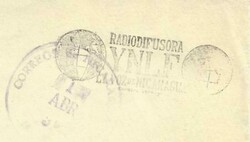 Nicaragua OFFICIAL-Sc#O345(single frank) "RADIOIFUSORA "YNLF" THE ...