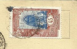 Somali Coast Sc#100(single frank) DJIBOUTI 2/NOV/1924 postcard view ...