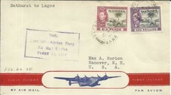 Gambia FIRST FLIGHT TRANS-ATLANTIC CLIPPER Mu#10 BATHURST to ...