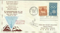 OLYMPIC WINTER GAMES - United States ROCKET MAIL-#29C2-Rocket#II, ...