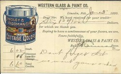 US Postal Card Sc#UX14 MULTI-COLOR Illustrated PAINT Advertising ...