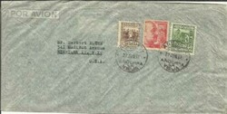 DUAL FRANKING Spanish Andorra Sc#36(10pts)#43 mixed SPAIN-Sc#704a ...