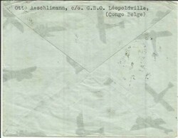 Belgian Congo Sc#C10(pair) LEOPLODVILLE 12/7/36 to Switzerland