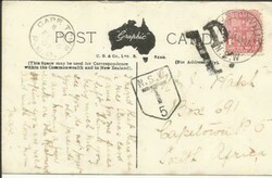 New South Wales SG#334 ALSTONVILLE 24/JA/1907 postcard view "Post and ...