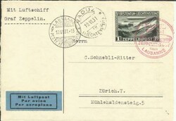 Graf ZEPPELIN -LIECHTENSTEIN FLIGHT-Sc#C7-DISPATCH-VADUZ ...