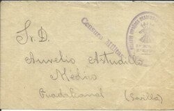 Spain NATIONALIST(FRANCO)FORCES-SOLDIERS LETTER-CENSORED- opened a ...