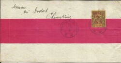 France OFFICE IN CHINA TCHONG-KING(CHUNGKING) Sc#29(single frank) ...