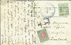 New Zealand POSTAGE DUE-SG#D21a WELLINGTON 21/DE/09-Red Cancel ...