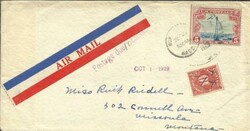 US BEACON ISSUE-Sc#C11(single frank)NORTHAMPTON MASS SEP/27/1929 ...