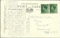 Great Britain EdwVIII-SG#457(pair) CRICCIETH WALES 28/JU/37 REAL ...