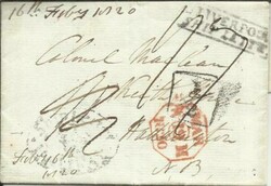 Nova Scotia HALIFAX CROWN OVAL-SHIP LETTER incoming from LIVERPOOL ...