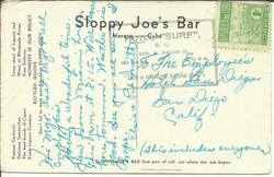 Cuba TOBACCO INDUSTRY ISSUE-Sc#420(single frank)HOTEL SURF-HAVANA ...