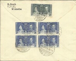 Gold Coast CORONATION ISSUE-SG#118(x3)#117(x3)#119(block of 4)-SEE ...