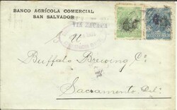 Salvador Sc#275,#273(INVERTED SURCHARGE) DIC/24/1901 VIA ZACAPA to ...
