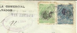 Salvador Sc#275,#273(INVERTED SURCHARGE) DIC/24/1901 VIA ZACAPA to ...
