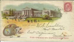 US PAN-AMERICAN EXPOSITION MULTICOLOR ILLUSTRATED ENVELOPE "Albright ...