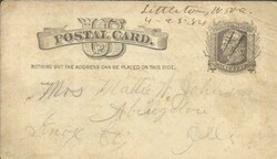 LITTLETON(Wetzel County)WEST VIRGINIA 4/25/1884-HANDWRITTEN ...