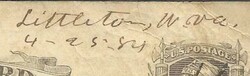 LITTLETON(Wetzel County)WEST VIRGINIA 4/25/1884-HANDWRITTEN ...