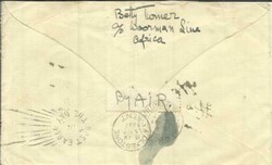 Gold Coast SG#117,#103,#111 SEKONDI 27/AUG/37 AIR MAIL to ENGLAND ...