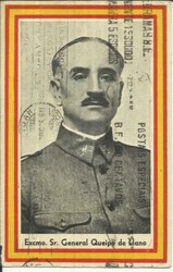 Spanish Morocco AIR POST SEMI-POSTAL Sc#CB1(single frank)LARACHE ...