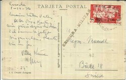 Spanish Morocco AIR POST SEMI-POSTAL Sc#CB1(single frank)LARACHE ...