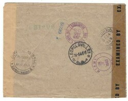 French Cameroun Sc#290,#295(HiValue)#293-DOUALA 18/MAI/45-Regd(label) ...