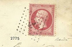 France Sc#28a-bright rose(single frank)-BUENOS AYRES ...