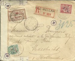 French Morocco Sc#41,#51,#42-FEZ MELLAH(Jewish Quarter) ...