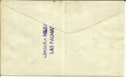 Spain Sc#631-CANARY ISLAND AIR MAIL-Sc#9LC51,#52,#53-LAS PALMAS ...