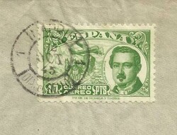 Spain Sc#C118(single frank)-MADRID 12/OCT/45-VALID 1 DAY ...