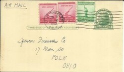 US postal card-Sc#UX27 uprated NATIONAL DEFENSE ...