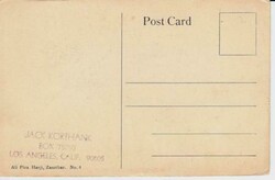 Zanzibar -Postcard View NEW POST OFFICE-unused-some minor toning